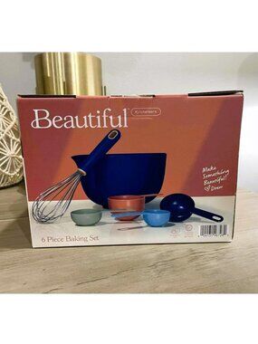 NEW Beautiful by Drew Kitchen Baking Set-Dark Blue-Kitchenware